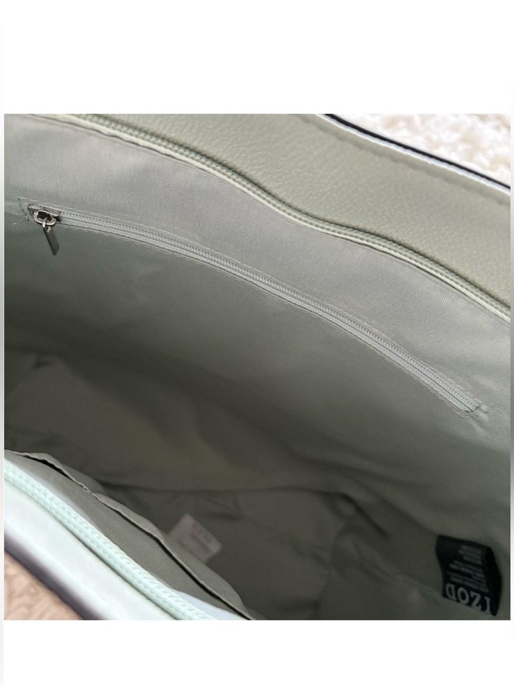 NWT IZOD Sage Tote Shoulder Bag Pocketbook faux leather - Picture 8 of 11